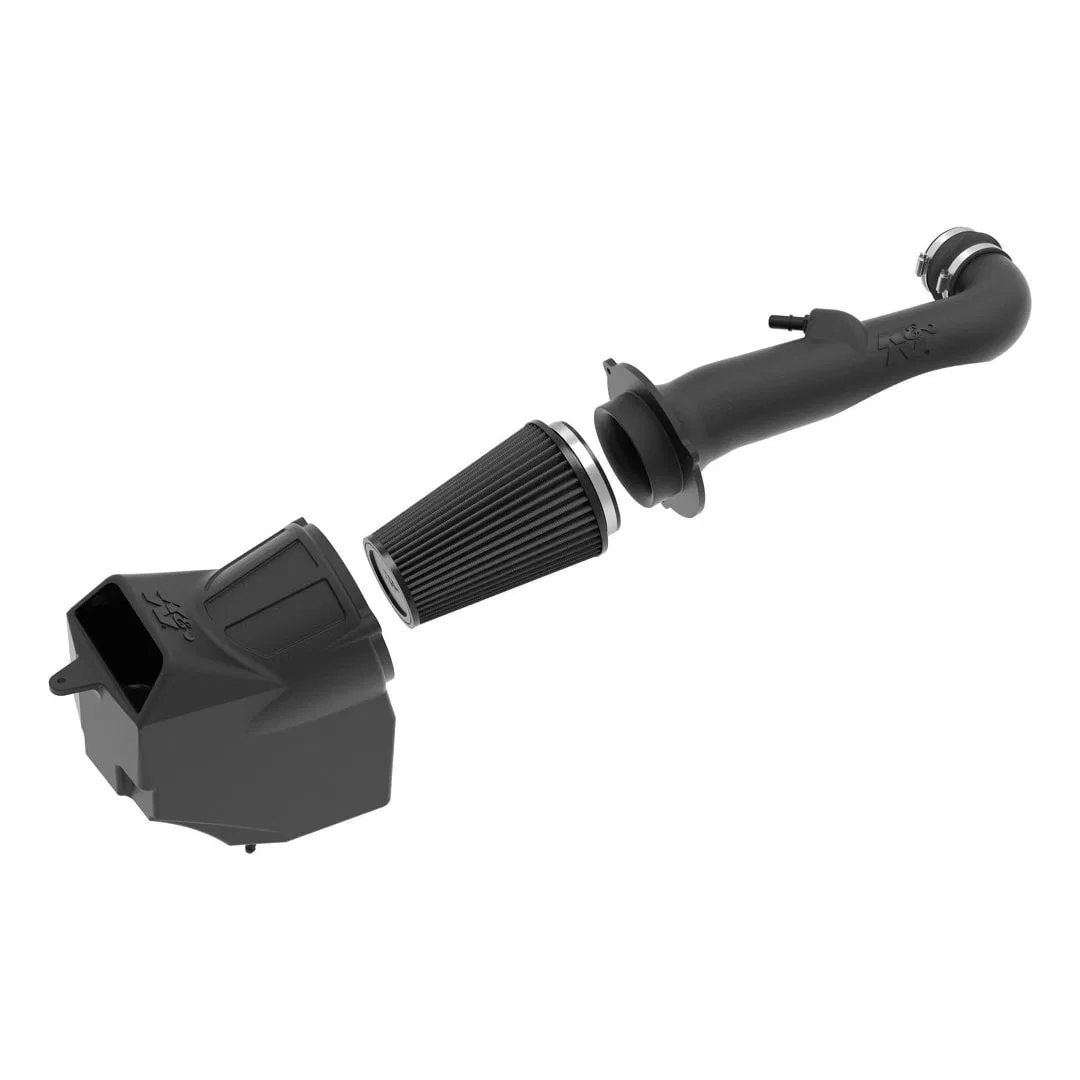 30-1576 – K&N FILTER Cold Air Intake, Black Polyethylene Tube Black Filter With Heat Shield